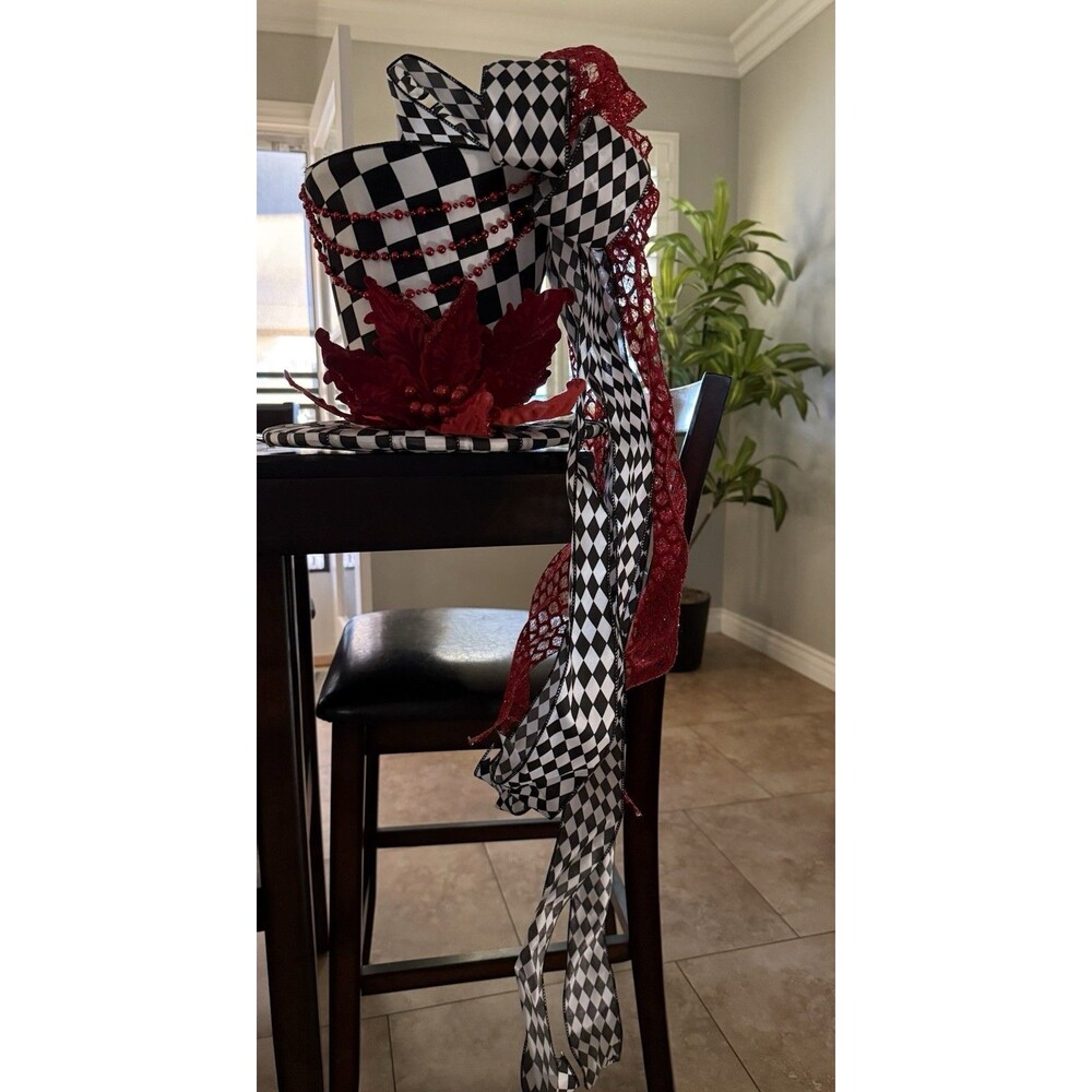 ❌ One of  a Kind  Handmade Tree Topper ❌ Festive Centerpiece-Alice in Wonderland